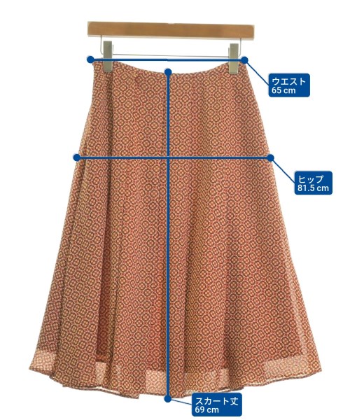 Sybilla（シビラ）ロング・マキシ丈スカート オレンジ サイズ:M レディース/2200610466045