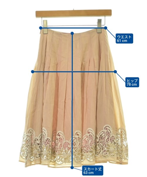 Sybilla（シビラ）ひざ丈スカート オレンジ サイズ:M レディース/2200671853105