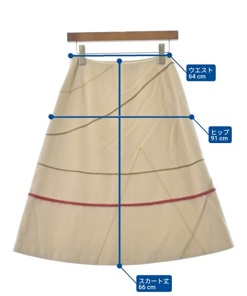 Sybilla（シビラ）ひざ丈スカート ベージュ サイズ:M レディース/2200644328036