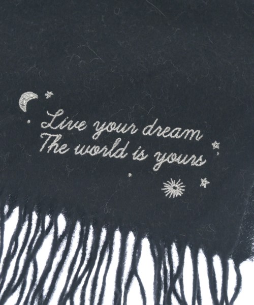 Anna Sui（アナスイ）マフラー 黒 サイズ:- レディース/2200635083067