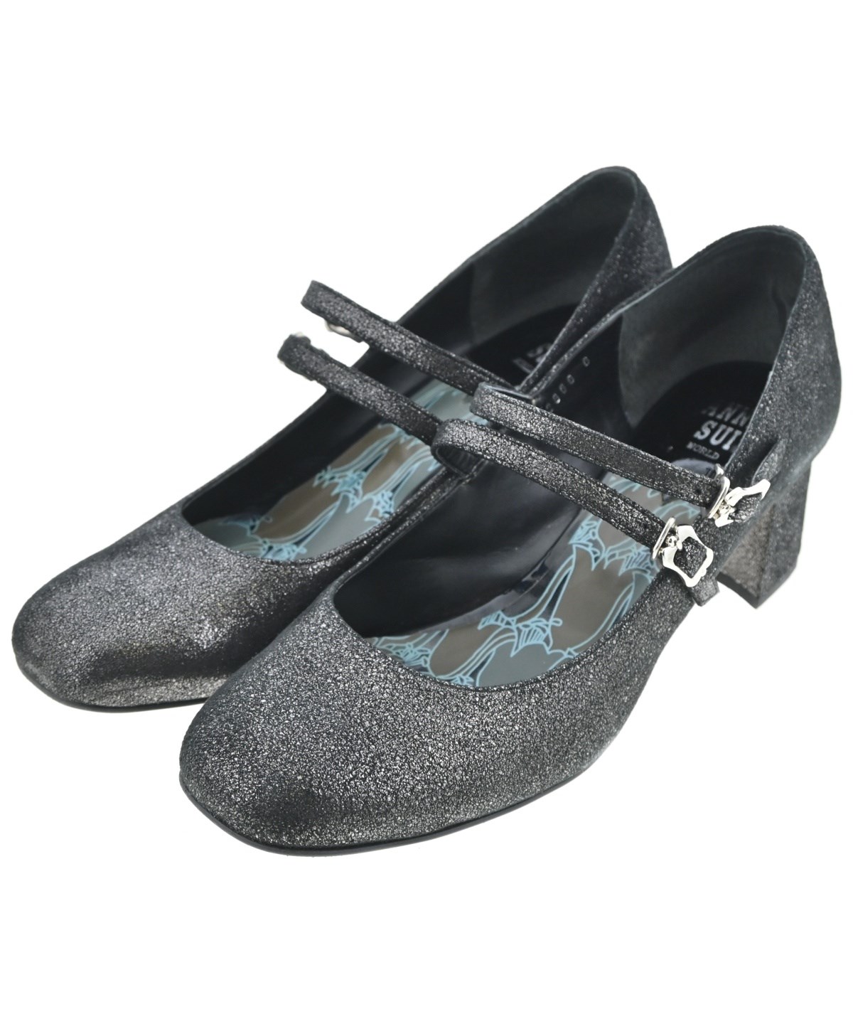 Anna Sui（アナスイ）パンプス 黒 サイズ:5(25cm位) レディース