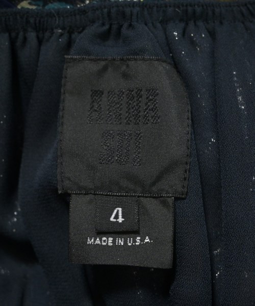 Anna Sui（アナスイ）ワンピース 紺 サイズ:4(XL位) レディース/2200676798029
