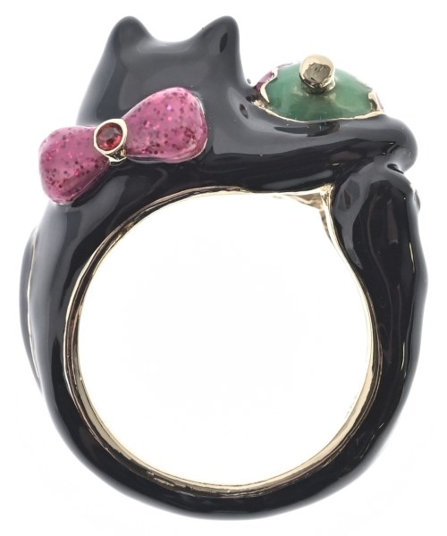 Anna Sui（アナスイ）リング 黒 サイズ:16号 レディース/2200677919065