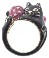 Anna Sui（アナスイ）リング 黒 サイズ:16号 レディース/2200677919065