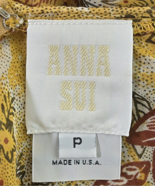 Anna Sui（アナスイ）ワンピース 黄 サイズ:P(XS位) レディース/2200712576048