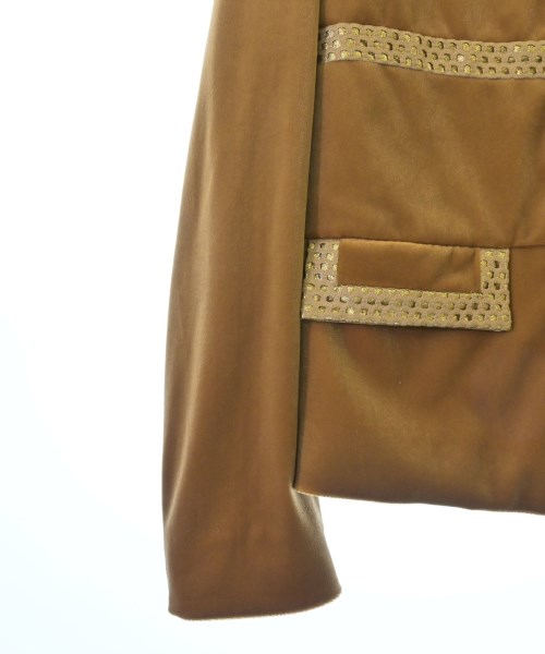 VIVIENNE TAM（ヴィヴィアンタム）ノーカラージャケット 茶 サイズ:38(M位) レディース/2200621529074