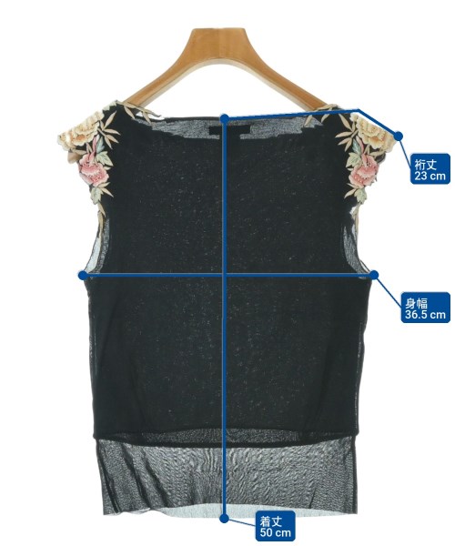 VIVIENNE TAM（ヴィヴィアンタム）ノースリーブ 黒 サイズ:1(S位) レディース/2200658287039