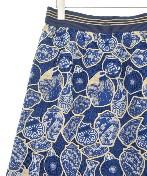 VIVIENNE TAM（ヴィヴィアンタム）ロング・マキシ丈スカート 青 サイズ:42(L位) レディース/2200641163036