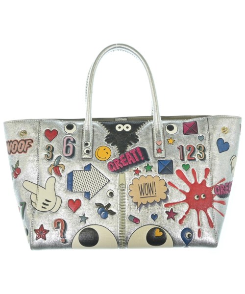 ANYA HINDMARCH（アニヤ　ハインドマーチ）トートバッグ シルバー サイズ:- レディース/2200636735019