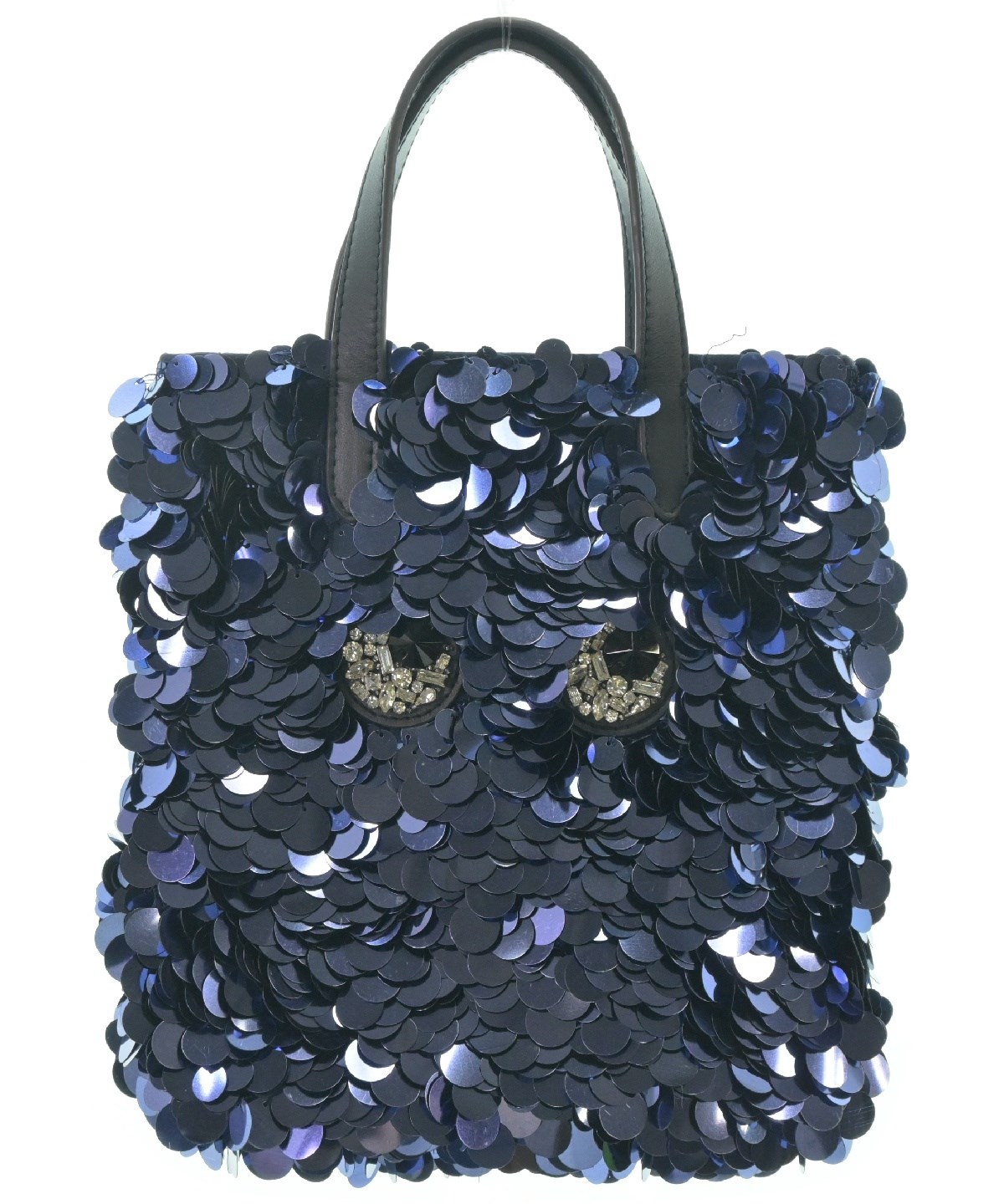 ●Anya Hindmarch●4人用ピクニックハンパー ANYA HINDMARCH（アニヤ ハインドマーチ）ハンドバッグ 青