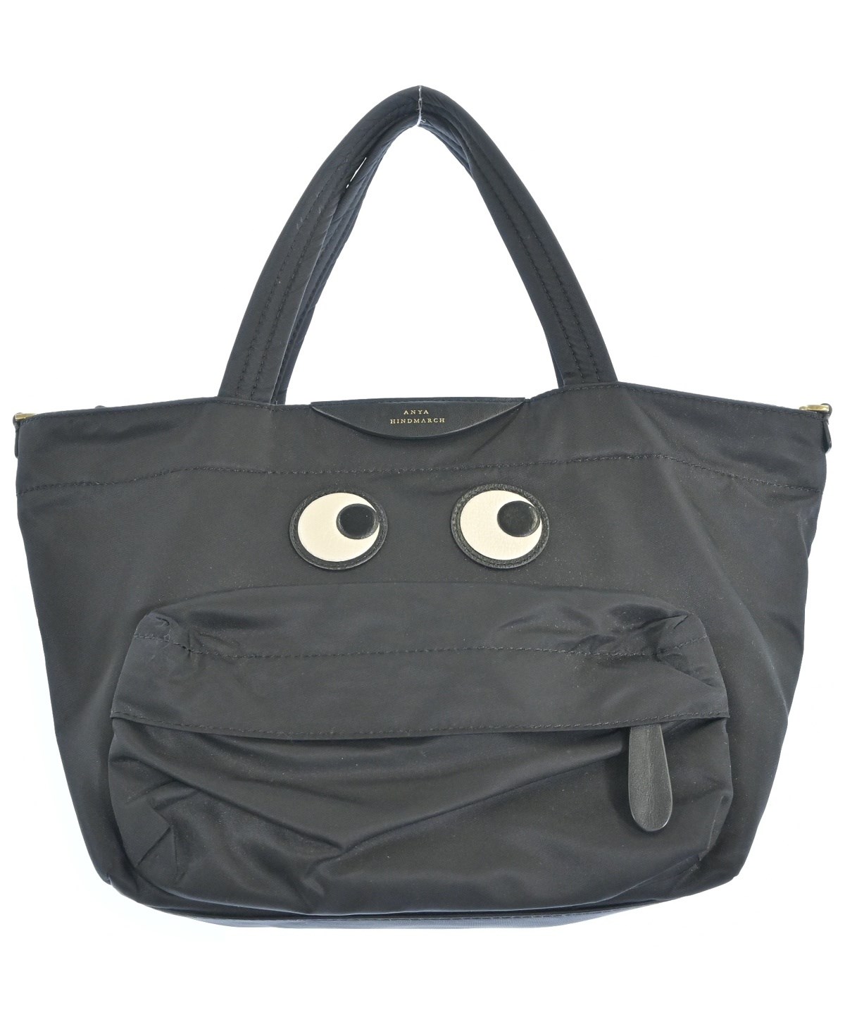 ANYA HINDMARCH 201988MUSTARD 関税送料込 ANYA HINDMARCH（アニヤ ハインドマーチ）ショルダーバッグ 黒