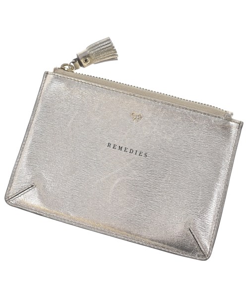 ANYA HINDMARCH(アニヤ　ハインドマーチ)ポーチ ゴールド サイズ:-/2200649030330