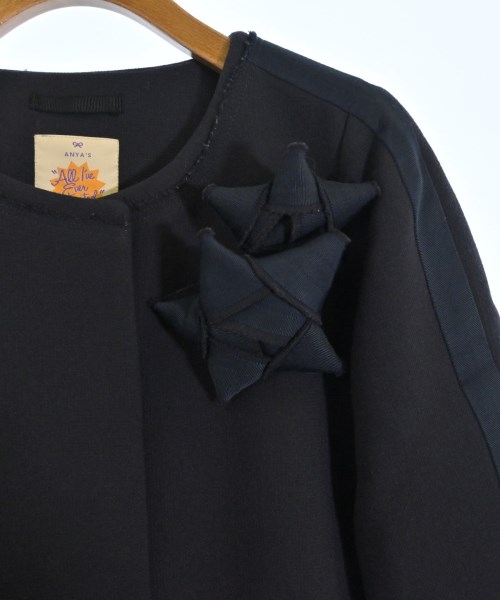 ANYA HINDMARCH（アニヤ　ハインドマーチ）ノーカラージャケット 紺 サイズ:L レディース/2200653591094