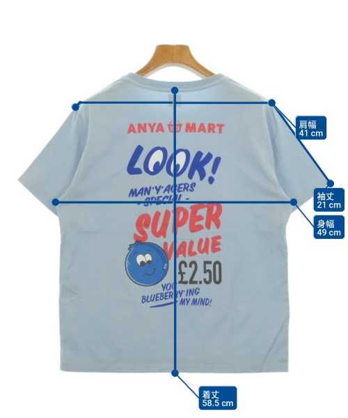 ANYA HINDMARCH（アニヤ　ハインドマーチ）Tシャツ・カットソー 青 サイズ:F レディース/2200724781157