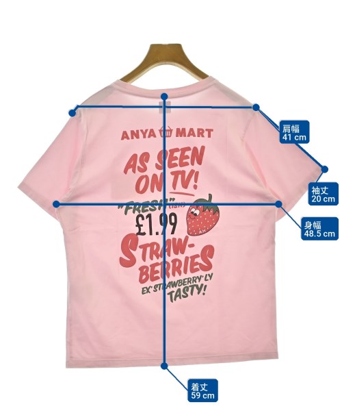 ANYA HINDMARCH（アニヤ　ハインドマーチ）Tシャツ・カットソー ピンク サイズ:F レディース/2200720898064