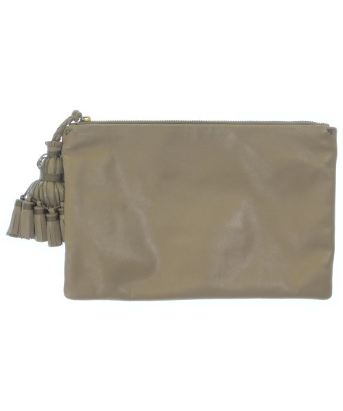 【Anya Hindmarch】ベロア素材クラッチバッグ ANYA HINDMARCH（アニヤ ハインドマーチ）クラッチバッグ グレー
