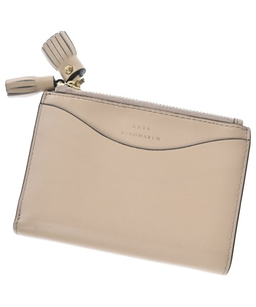 ANYA HINDMARCH（アニヤ　ハインドマーチ）財布・コインケース ベージュ サイズ:- レディース/2200687383023