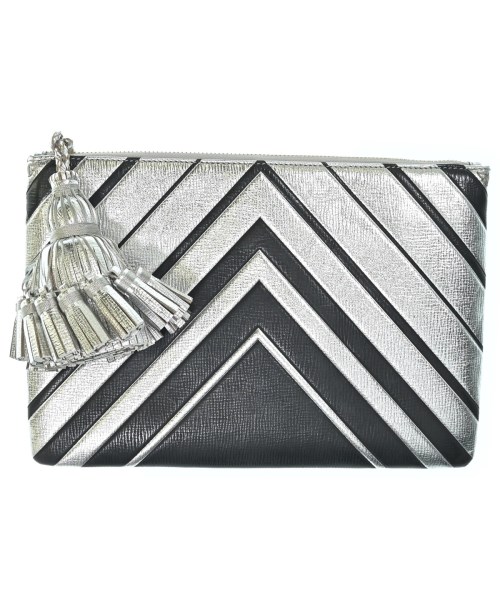 ANYA HINDMARCH(アニヤ　ハインドマーチ)クラッチバッグ シルバー サイズ:-/2200684521145