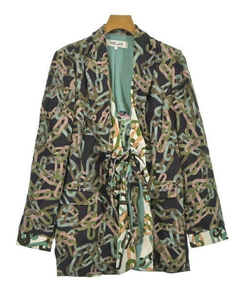 DIANE von FURSTENBERG(ダイアンフォンファステンバーグ)カジュアルジャケット 紺 サイズ:2(M位)/2200644253031