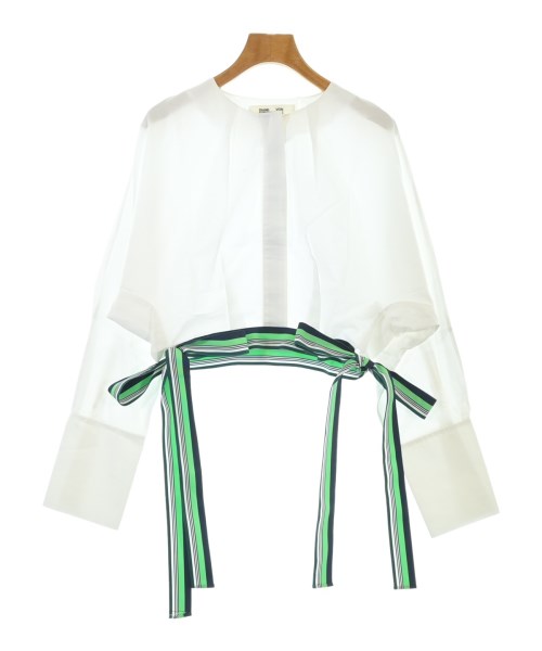 DIANE von FURSTENBERG(ダイアンフォンファステンバーグ)ブラウス 白 サイズ:4(XL位)/2200677242019