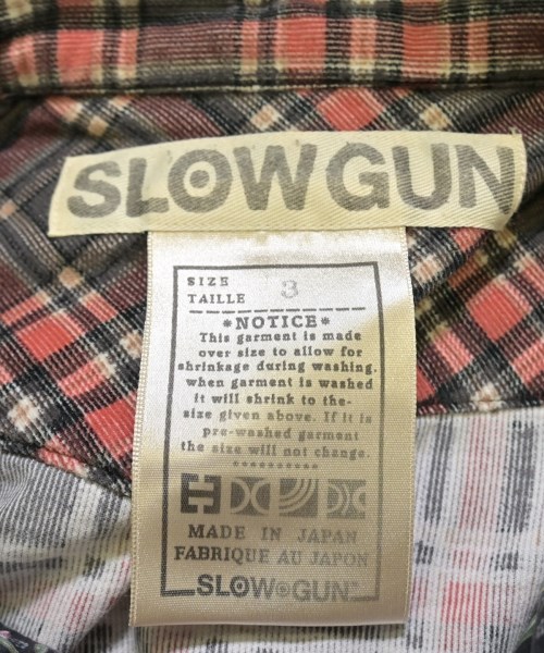 SLOW◎GUN（スローガン）カジュアルシャツ 赤 サイズ:3(L位) メンズ/2200688073053