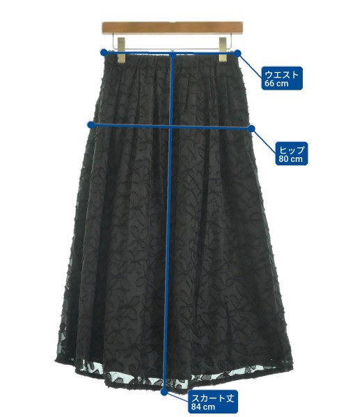 Jocomomola（ホコモモラ）ロング・マキシ丈スカート 黒 サイズ:40(M位) レディース/2200628725110