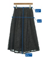 Jocomomola（ホコモモラ）ロング・マキシ丈スカート 黒 サイズ:40(M位) レディース/2200628725110