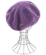 Jocomomola（ホコモモラ）ハンチング・ベレー帽 紫 サイズ:40 レディース/2200628725523