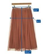 Jocomomola（ホコモモラ）ロング・マキシ丈スカート 茶 サイズ:40(M位) レディース/2200634865060