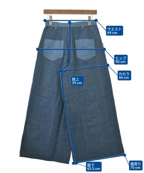 Jocomomola（ホコモモラ）デニムパンツ 青 サイズ:40(M位) レディース/2200637308236