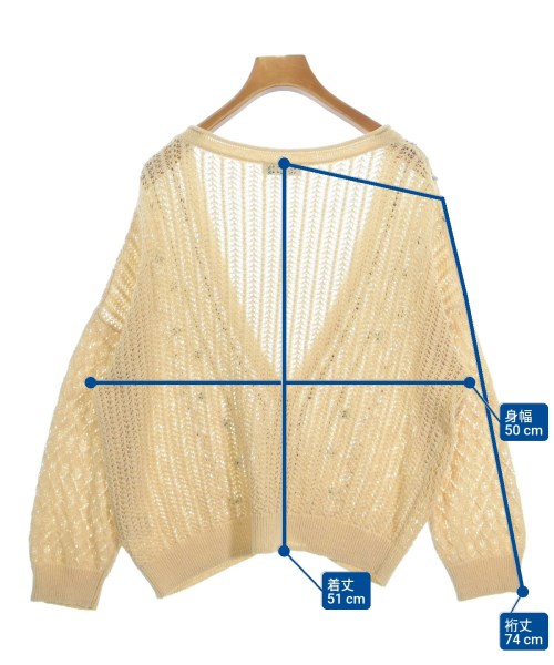 Jocomomola（ホコモモラ）カーディガン ベージュ サイズ:40(M位) レディース/2200626110130