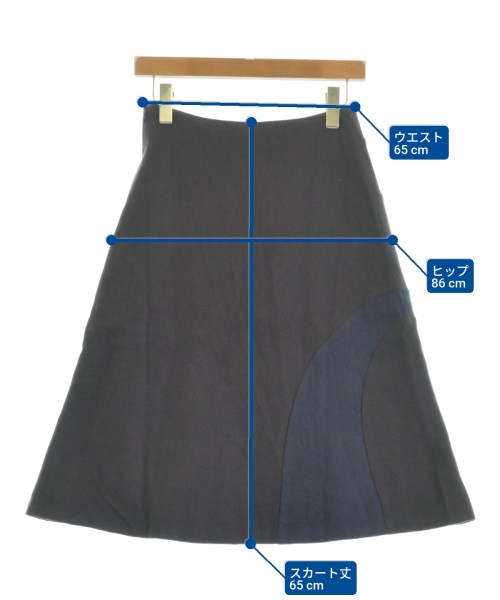 Jocomomola（ホコモモラ）ひざ丈スカート 茶 サイズ:42(L位) レディース/2200613148054