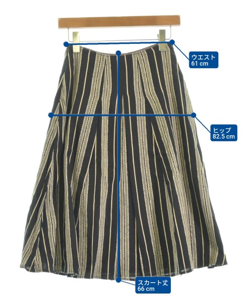 Jocomomola（ホコモモラ）ひざ丈スカート 黒 サイズ:40(M位) レディース/2200613148092