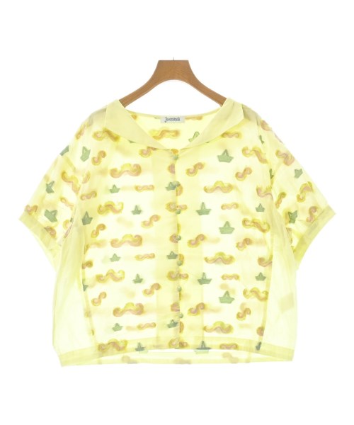 Jocomomola(ホコモモラ)カジュアルシャツ 黄 サイズ:40(M位)/2200654984062