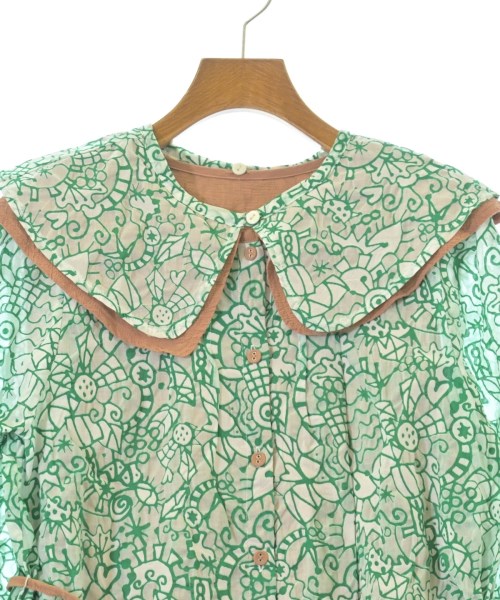Jocomomola（ホコモモラ）ブラウス 緑 サイズ:40(M位) レディース/2200654984109