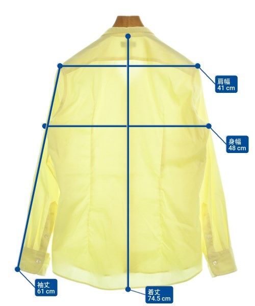 JOSEPH HOMME（ジョセフオム）カジュアルシャツ 黄 サイズ:46(L位) メンズ/2200631906063