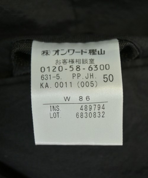 JOSEPH HOMME（ジョセフオム）スラックス 黒 サイズ:50(XL位) メンズ/2200714890142