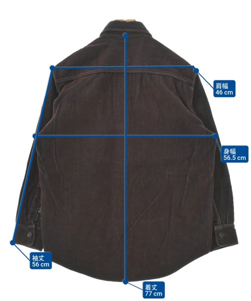 C.P COMPANY（シーピーカンパニー）カジュアルシャツ 茶 サイズ:XS レディース/2200634057021