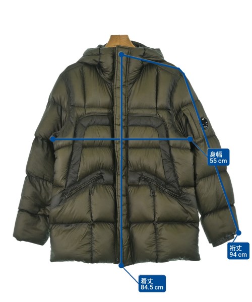 C.P COMPANY（シーピーカンパニー）ダウンジャケット/ダウンベスト カーキ サイズ:M メンズ/2200665607011
