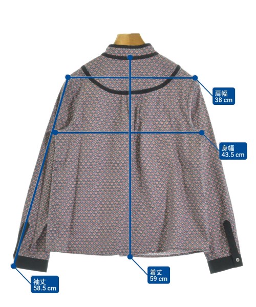 LAURA ASHLEY（ローラアシュレイ）カジュアルシャツ 紺 サイズ:3(L位) レディース/2200661085011