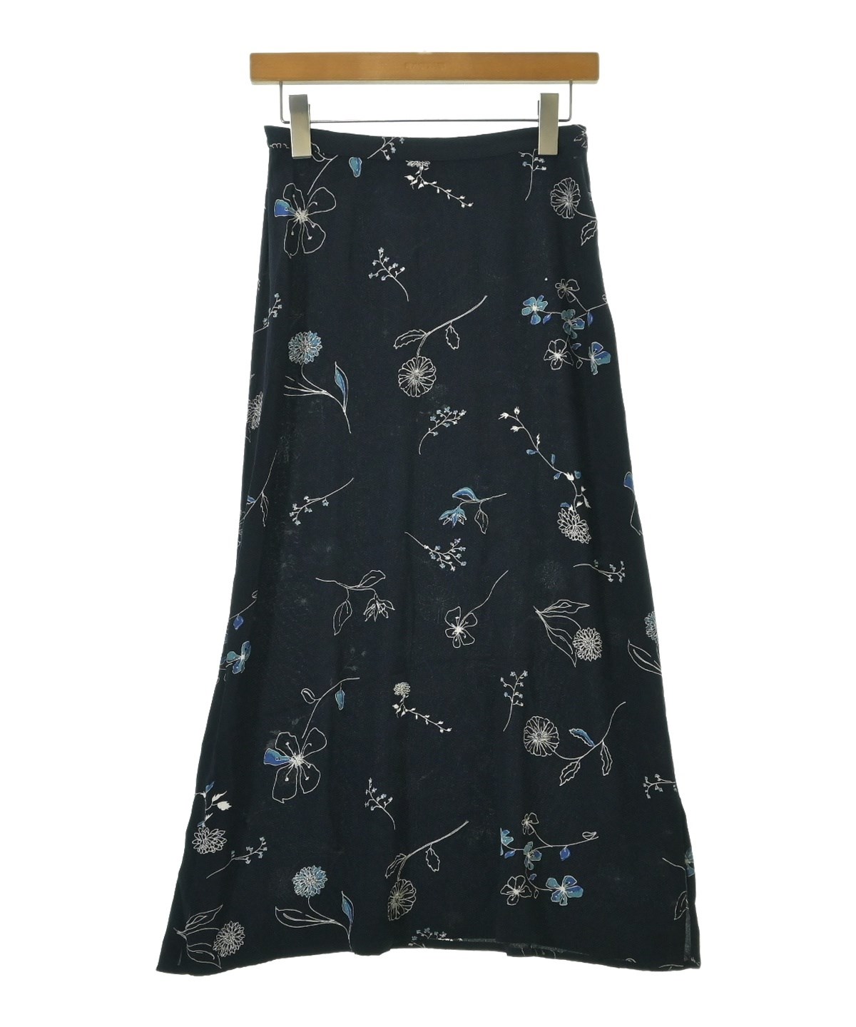【即購入不可】ローラアシュレイ　インド綿　ラグ115センチ✖️180センチ LAURA ASHLEY（ローラアシュレイ）ロング・マキシ丈スカート 紺 サイズ