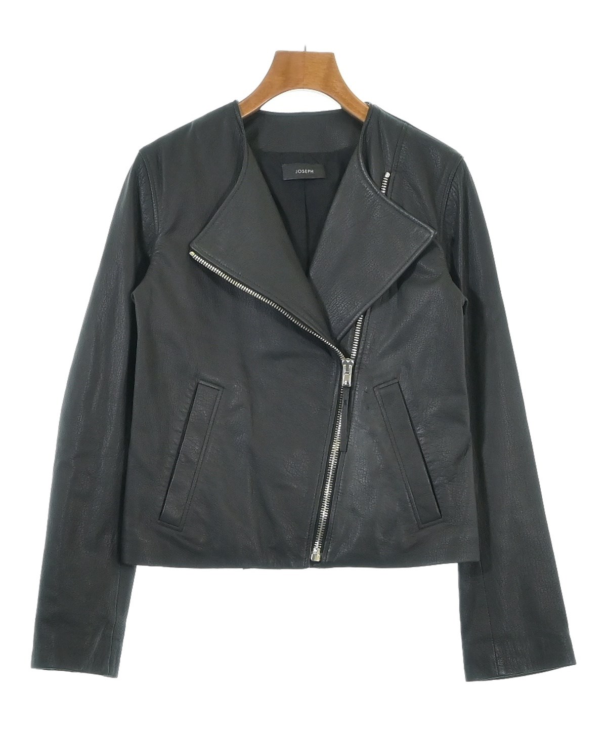 玉川髙島屋購入　ジョセフ　ライダース JOSEPH（ジョセフ）ライダース 黒 サイズ:36(S位) レディース