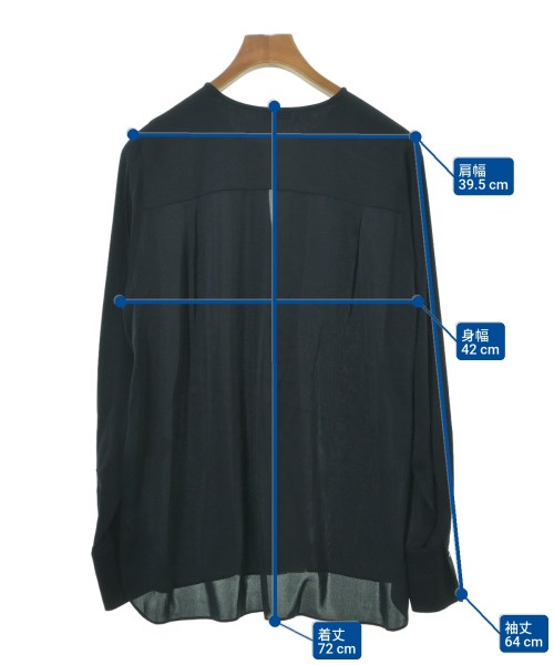 JOSEPH（ジョセフ）ブラウス 紺 サイズ:40(M位) レディース/2200640965228