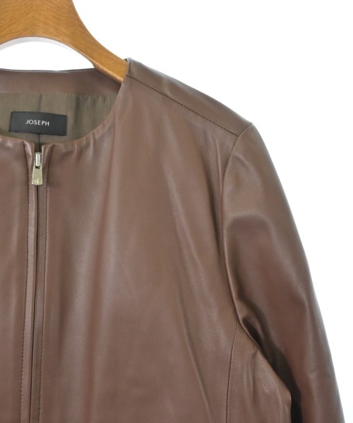 JOSEPH（ジョセフ）ライダース 茶 サイズ:42(XL位) レディース/2200674202337