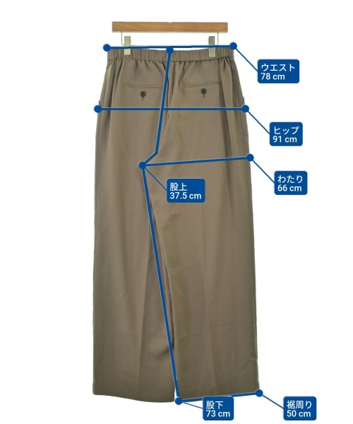 JOSEPH（ジョセフ）スラックス 茶 サイズ:42(XL位) レディース/2200674202597