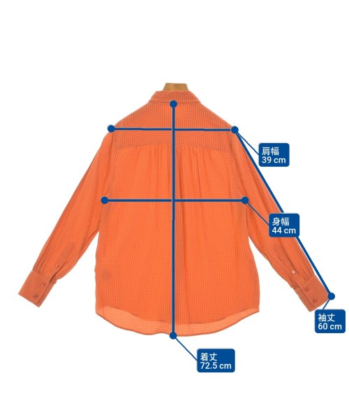 JOSEPH（ジョセフ）カジュアルシャツ オレンジ サイズ:38(M位) レディース/2200675353106