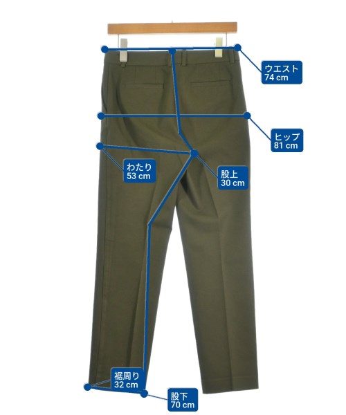 JOSEPH（ジョセフ）スラックス カーキ サイズ:38(M位) レディース/2200669242034