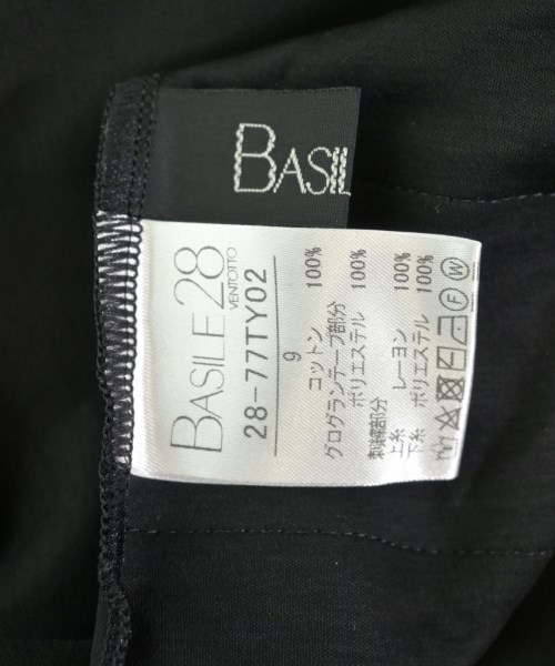 BASILE 28（バジーレ28）Tシャツ・カットソー 黒 サイズ:9(M位) レディース/2200715121108