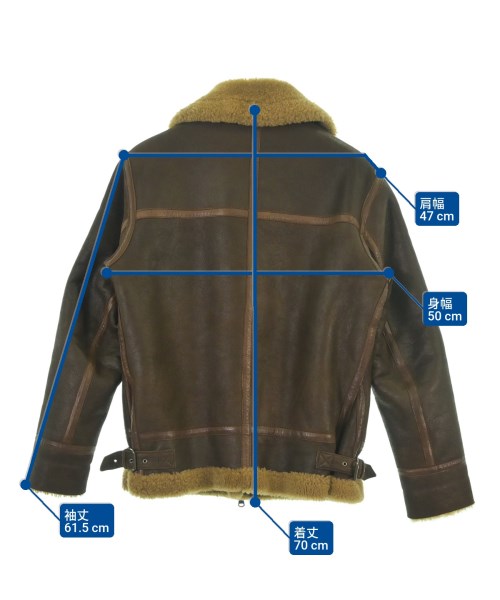 International Gallery BEAMS（インターナショナルギャラリービームス）ライダース 茶 サイズ:44(S位) メンズ/2200640301033