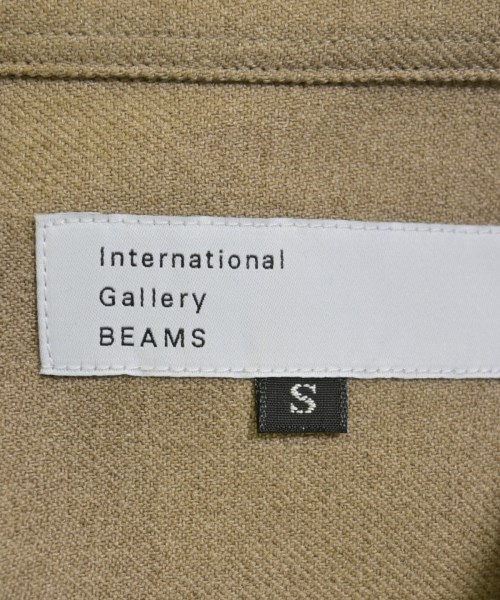 International Gallery BEAMS（インターナショナルギャラリービームス）カジュアルシャツ ベージュ サイズ:S メンズ/2200730840206
